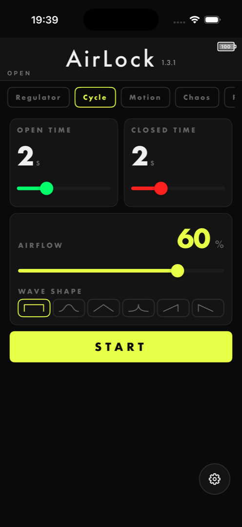 Cycle mode in the app