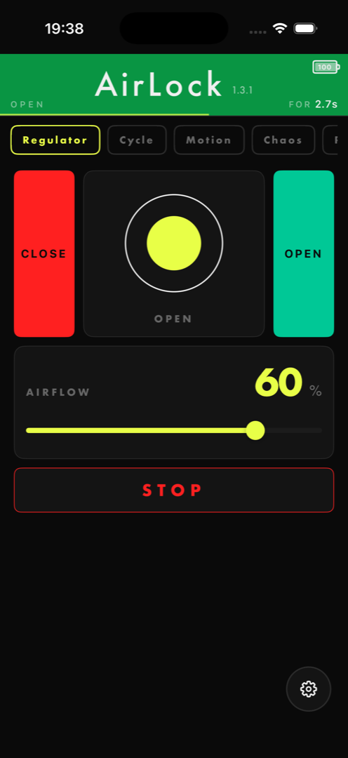 App main screen