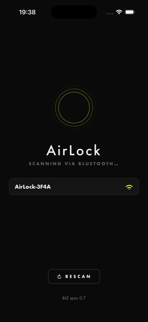 App scan view